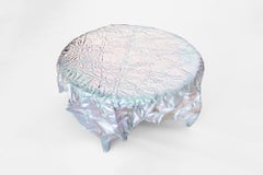 Christopher Prinz “Round Wrinkled Coffee Table” in Raw Lavender Iridescent