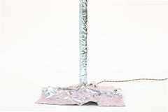 Christopher Prinz “Wrinkled Floor Lamp” in Lavender Iridescent Finish (Raw)