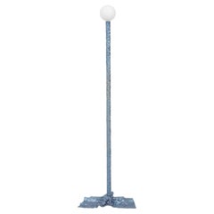 Christopher Prinz “Wrinkled Floor Lamp” in Zinc Nickel Blue (Raw)