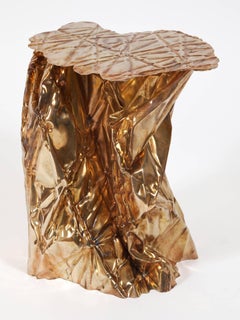 Christopher Prinz „Wrinkled Beistelltisch“ aus Wohnzimmer-Messing