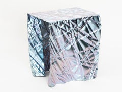 Christopher Prinz "Taburete arrugado" en lavanda iridiscente (crudo)