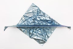 Christopher Prinz “Wrinkled Wall Shelf” in Zinc Nickel Blue (Raw)