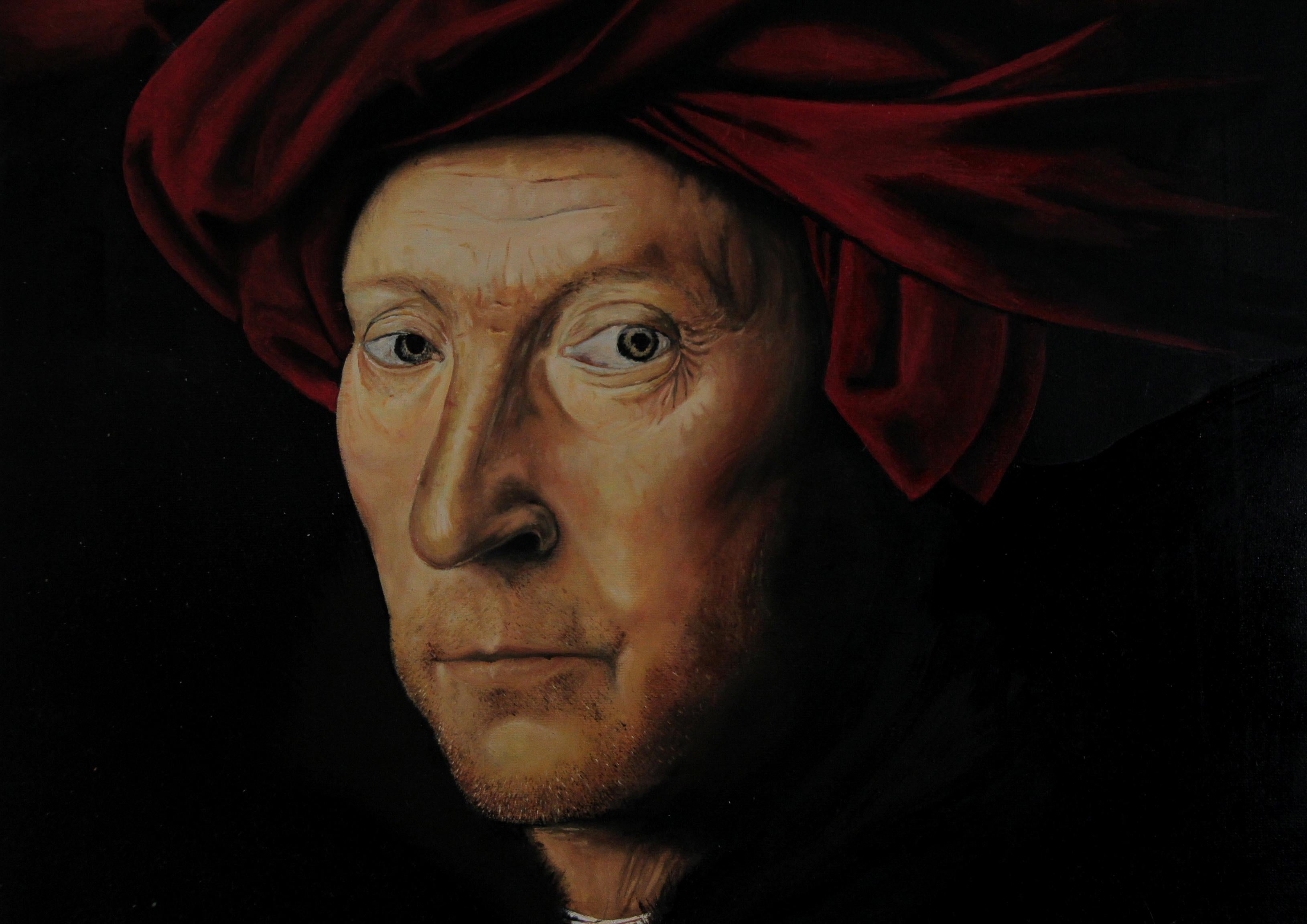 After Jan Van Eyck, Painting, Oil on Canvas 1