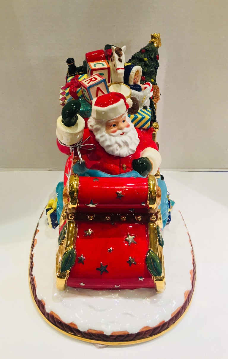 Christopher Radko &quot;Sumptuous Sleighful&quot; Christmas Cookie Jar 20th