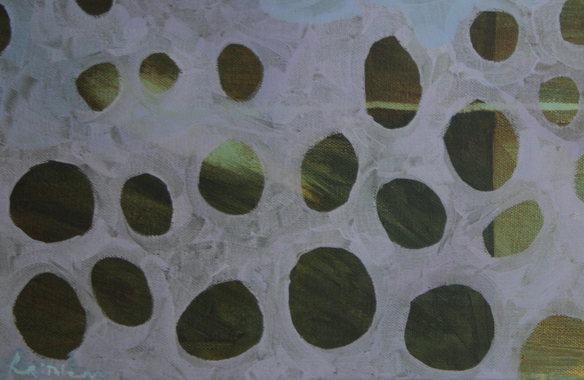 Por el aire salvaje - Pintura semiabstracta contemporánea - Painting Contemporáneo de Christopher Rainham