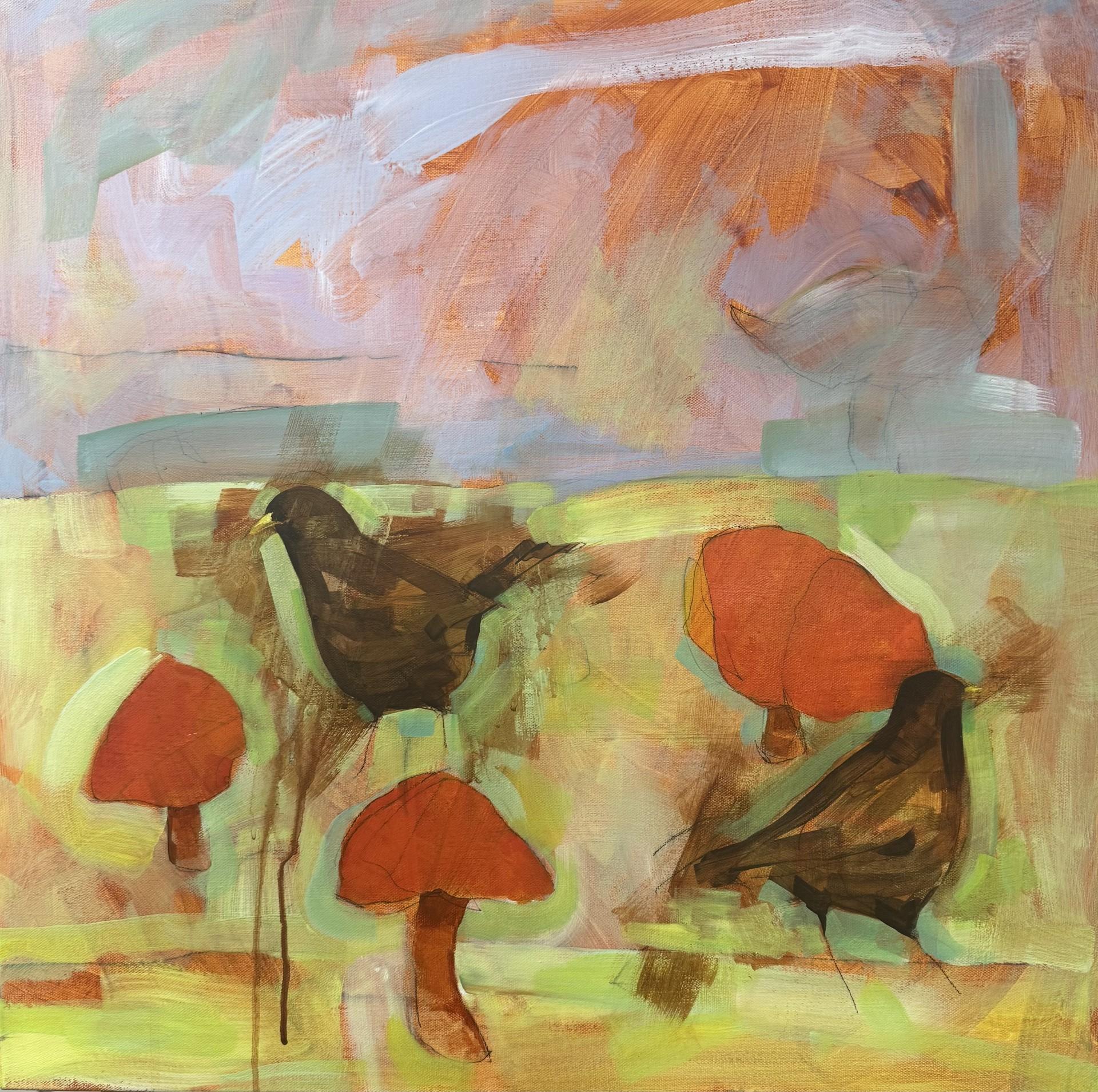 Square Figurative Gemälde
