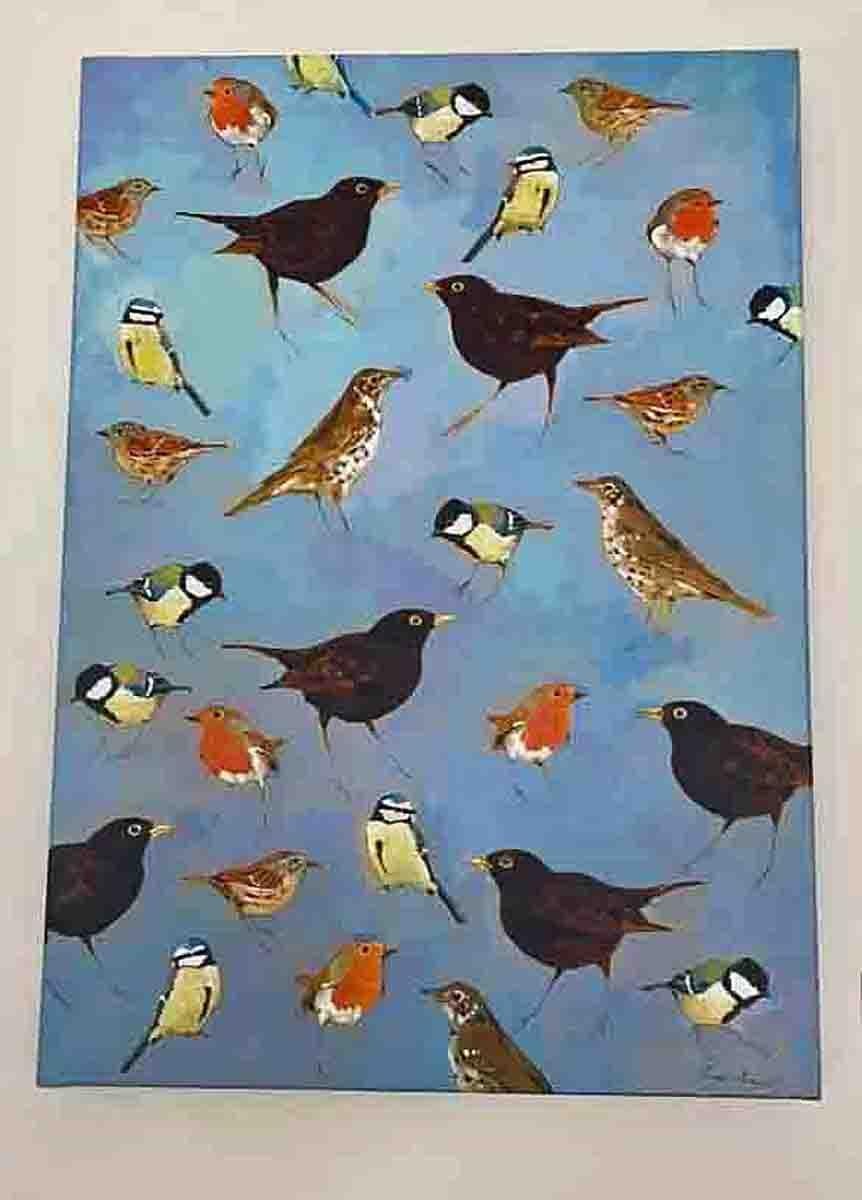 contemporary bird paintings