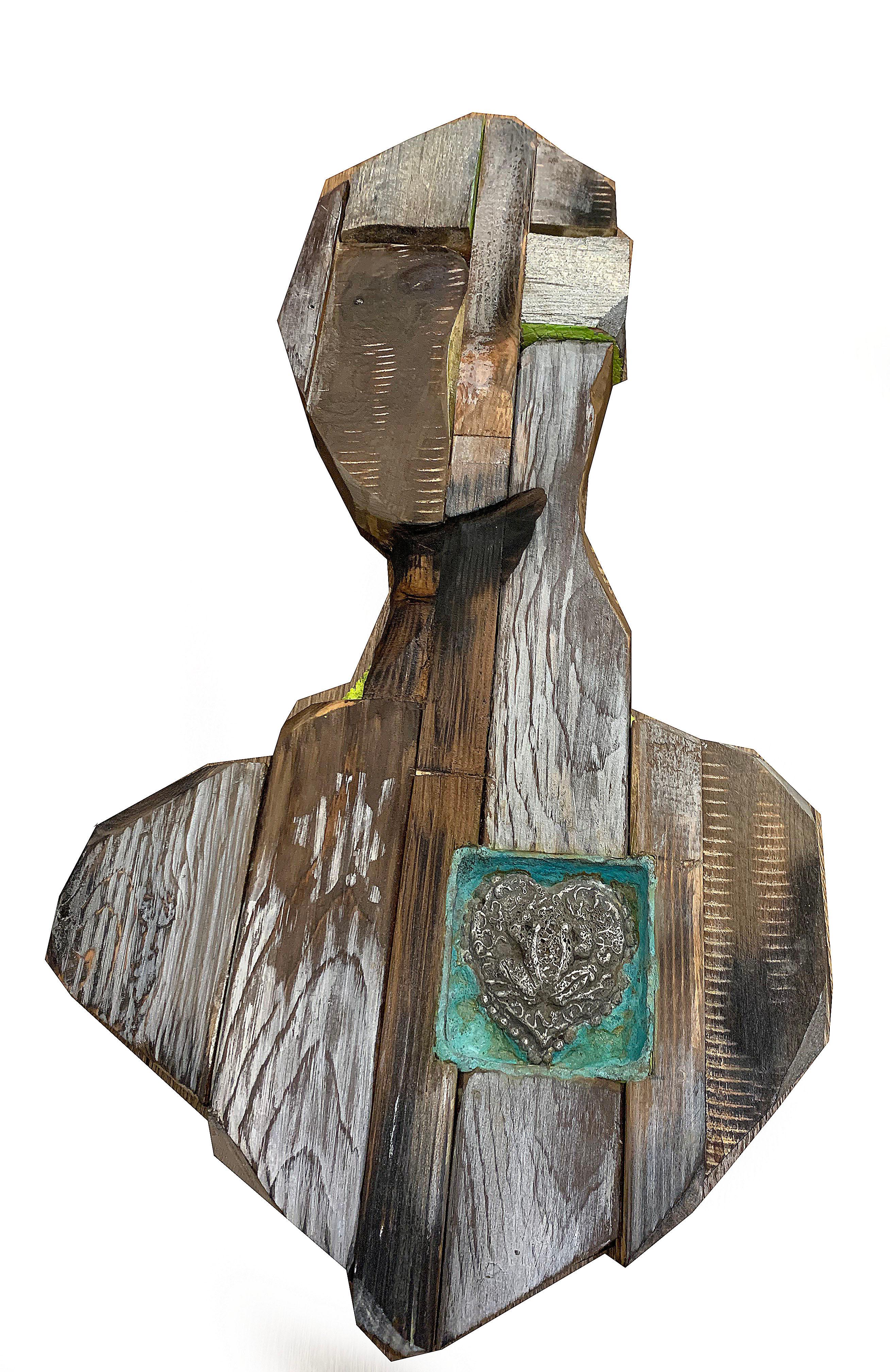 Chris Reilly Figurative Sculpture - Frog Heart II
