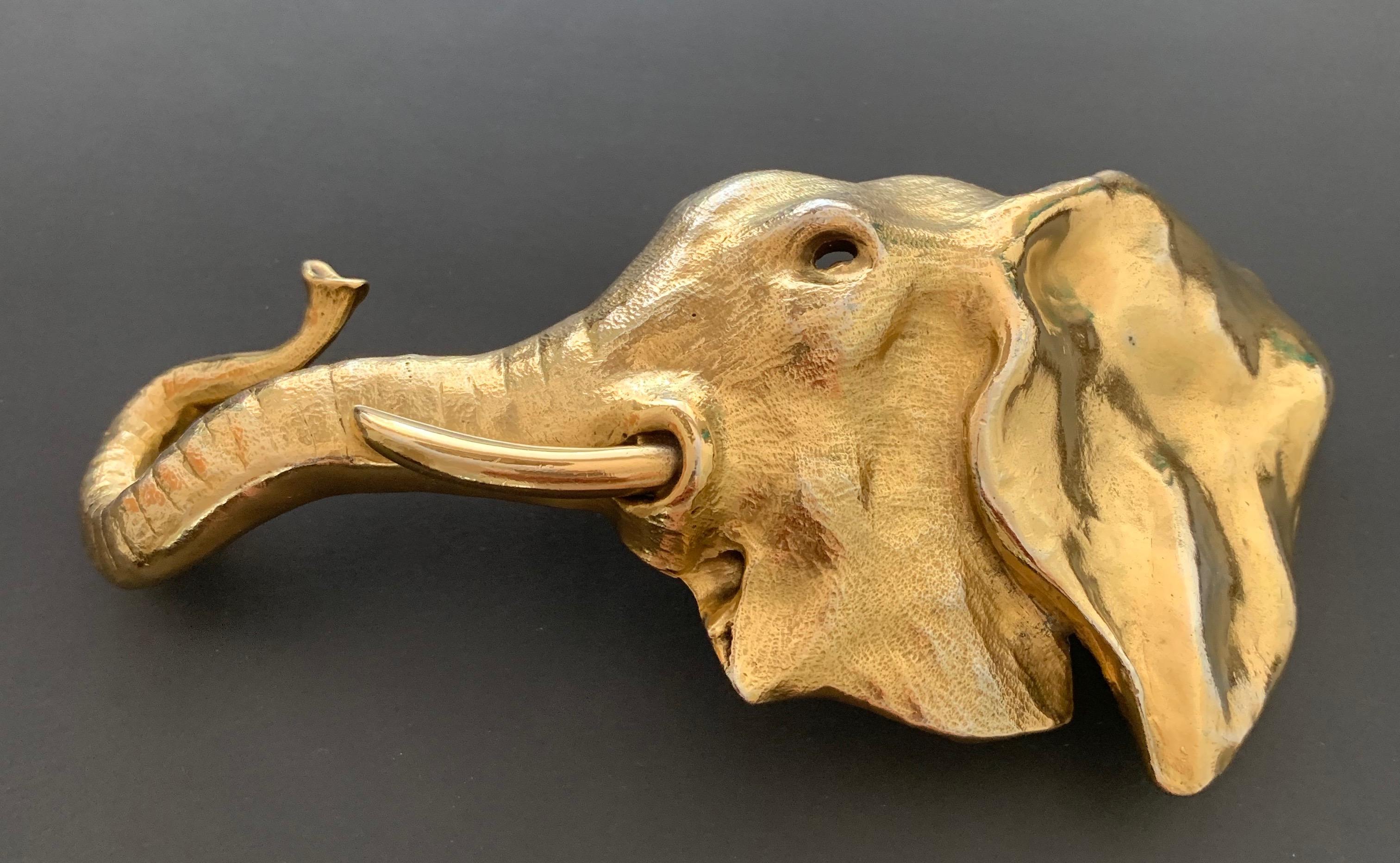 Christopher Ross 1980 gold elephant buckle.
All you need is a gorgeous belt strap and off you go being the most stylish woman / man on the planet.  This is one elephant poachers aren't going to like !
6. 1/4