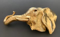 Christopher Ross 1980 Gold Elephant Buckle.
