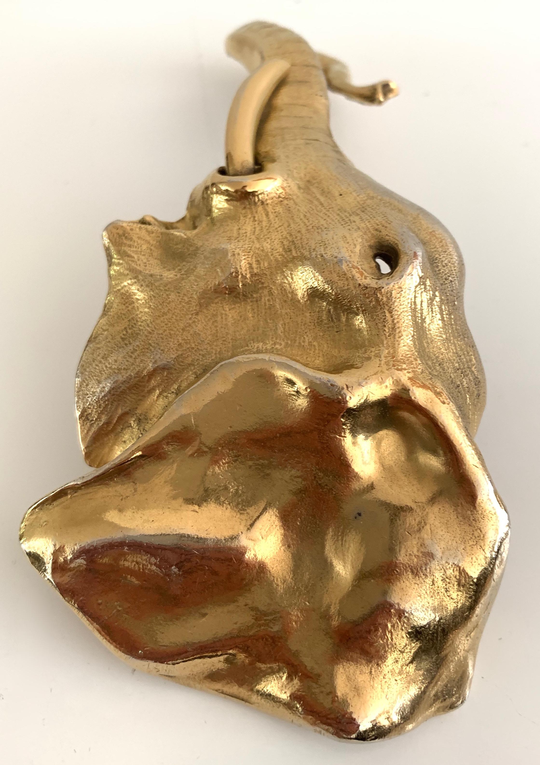Christopher Ross 1980 Gold Elephant Buckle. For Sale 3
