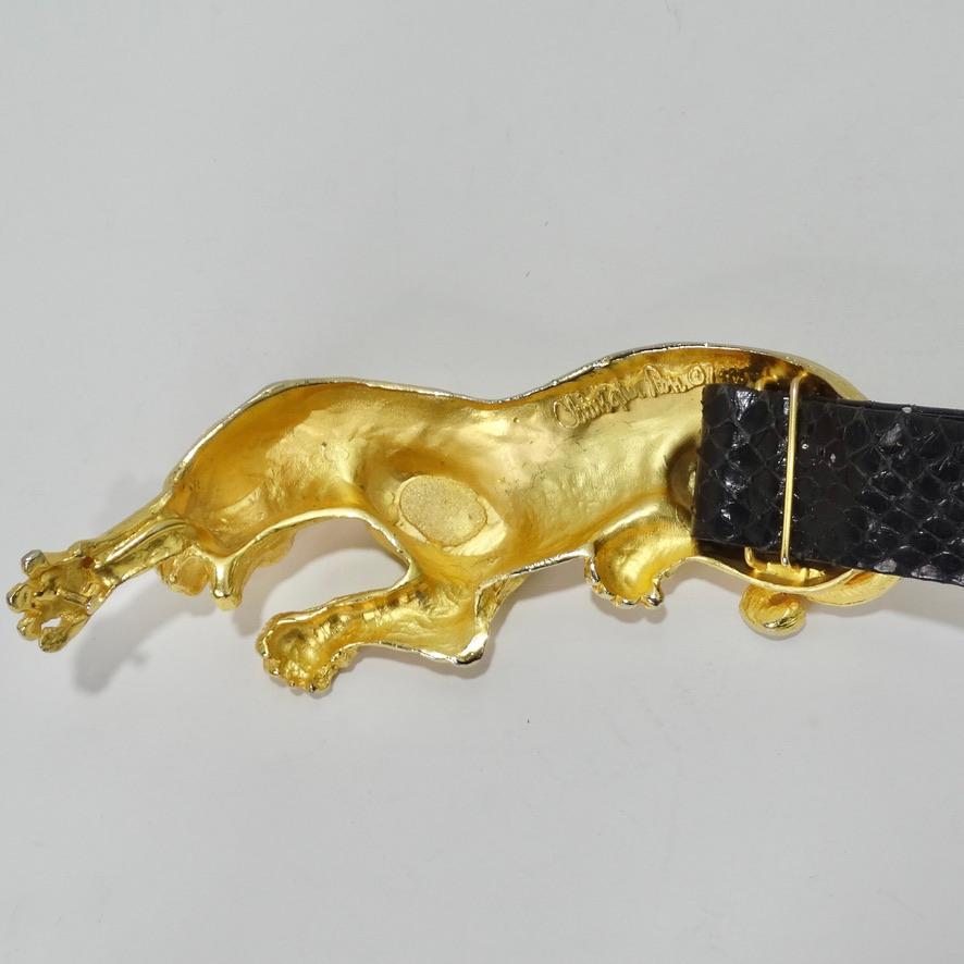  Christopher Ross 24K Gold Panther Belt 1