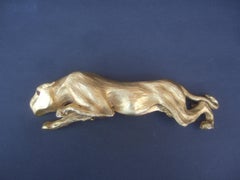 Christopher Ross 24k Gold Plated Panther Belt Buckle circa 1976