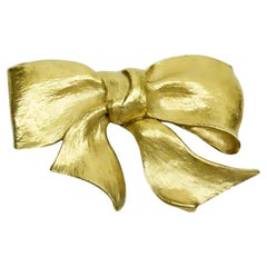 Christopher Ross Gold Bow Belt Buckle 1983