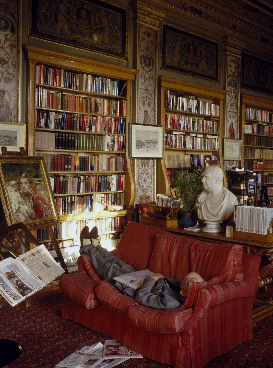 'Chatsworth Library'  C-Type Print  *Signed, Limited Edition*) - Photograph by Christopher Simon Sykes