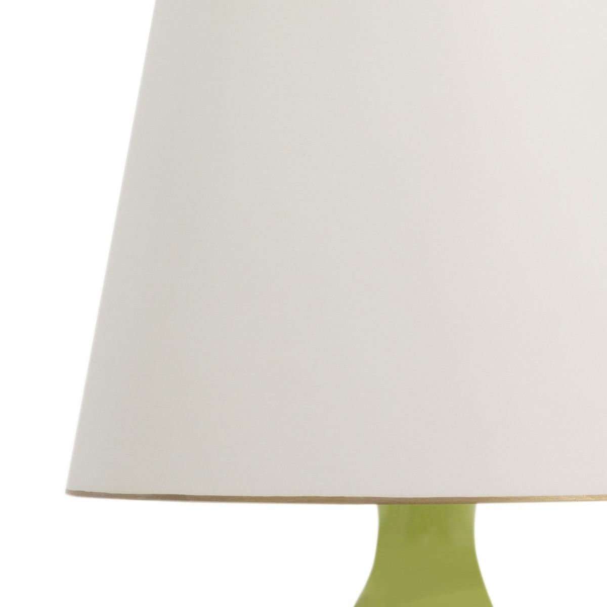 American Christopher Spitzmiller Aurora Pale Green Porcelain Table Lamp