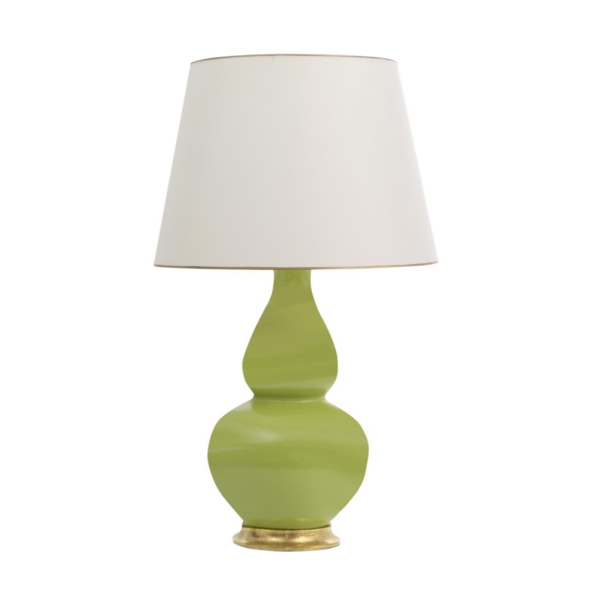 stunning  pale green  porcelain lamp
