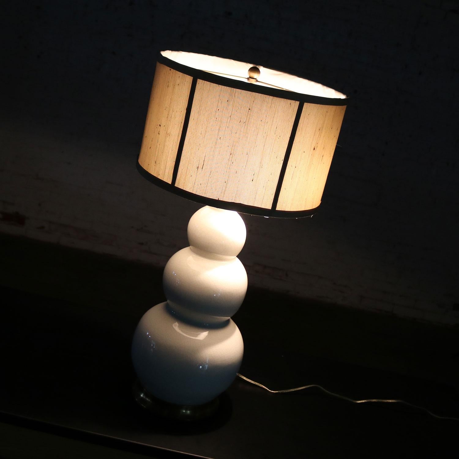 Christopher Spitzmiller Blanc De Chine Three Ball Large Ceramic Lamp 3