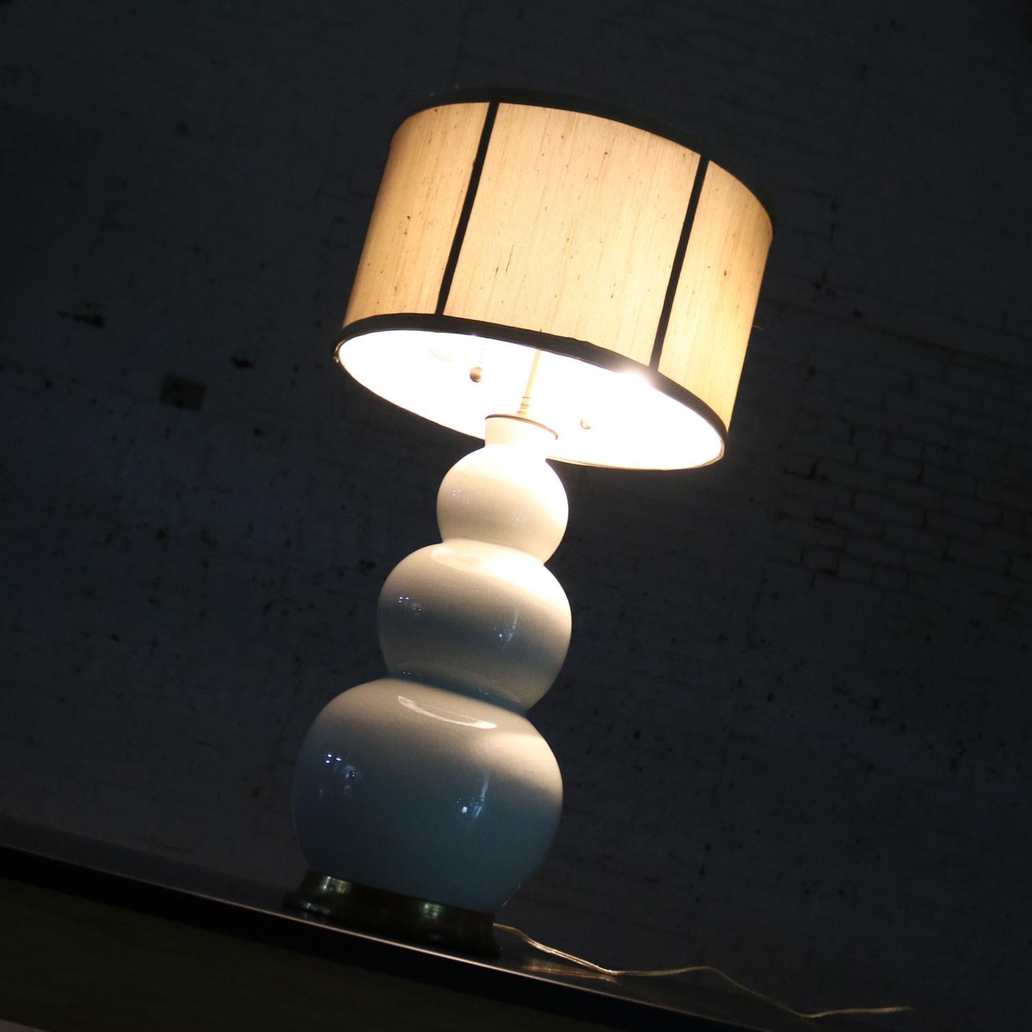 Christopher Spitzmiller Blanc De Chine Three Ball Large Ceramic Lamp 1