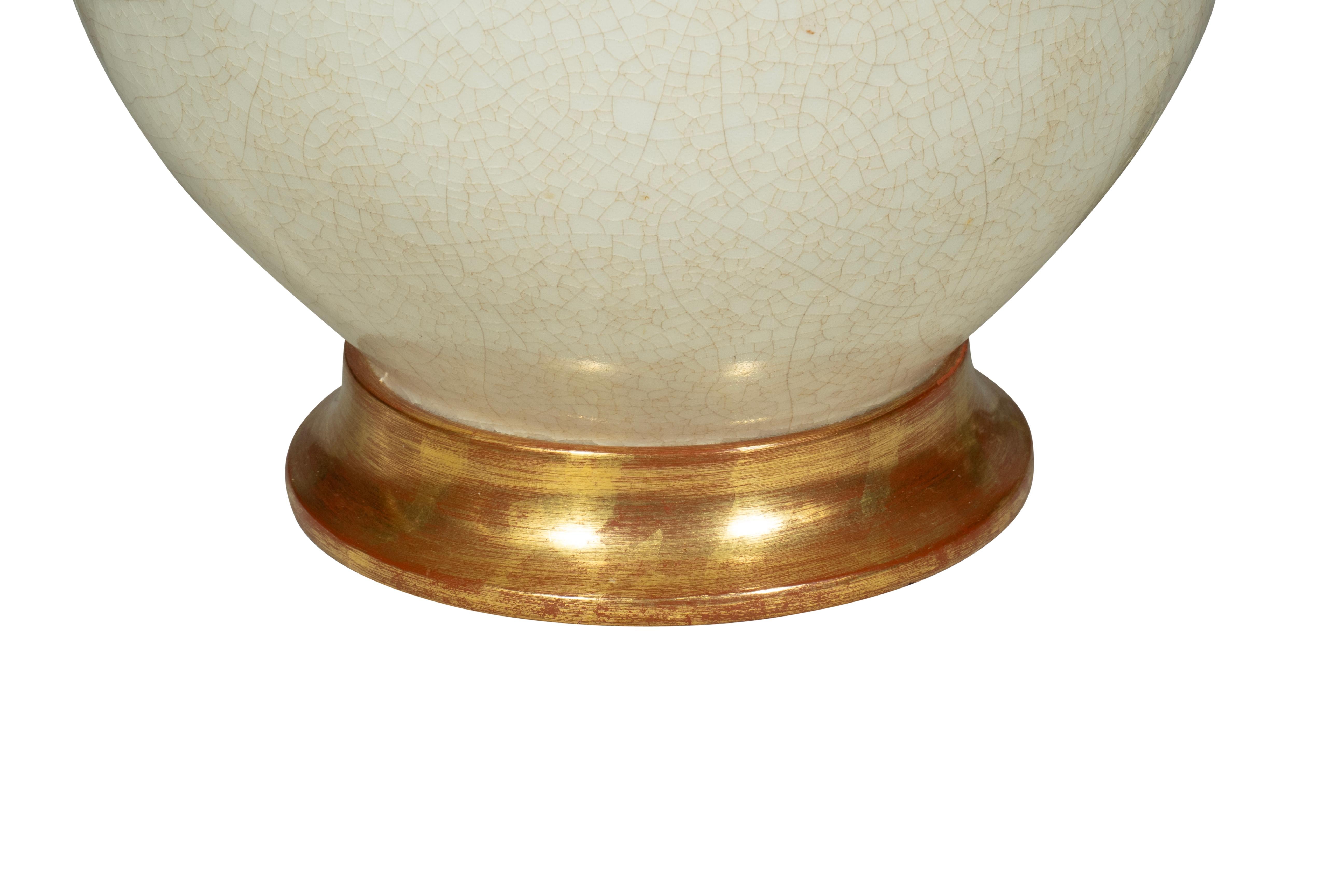 Laiton Lampe de table en céramique Christopher Spitzmiller en vente