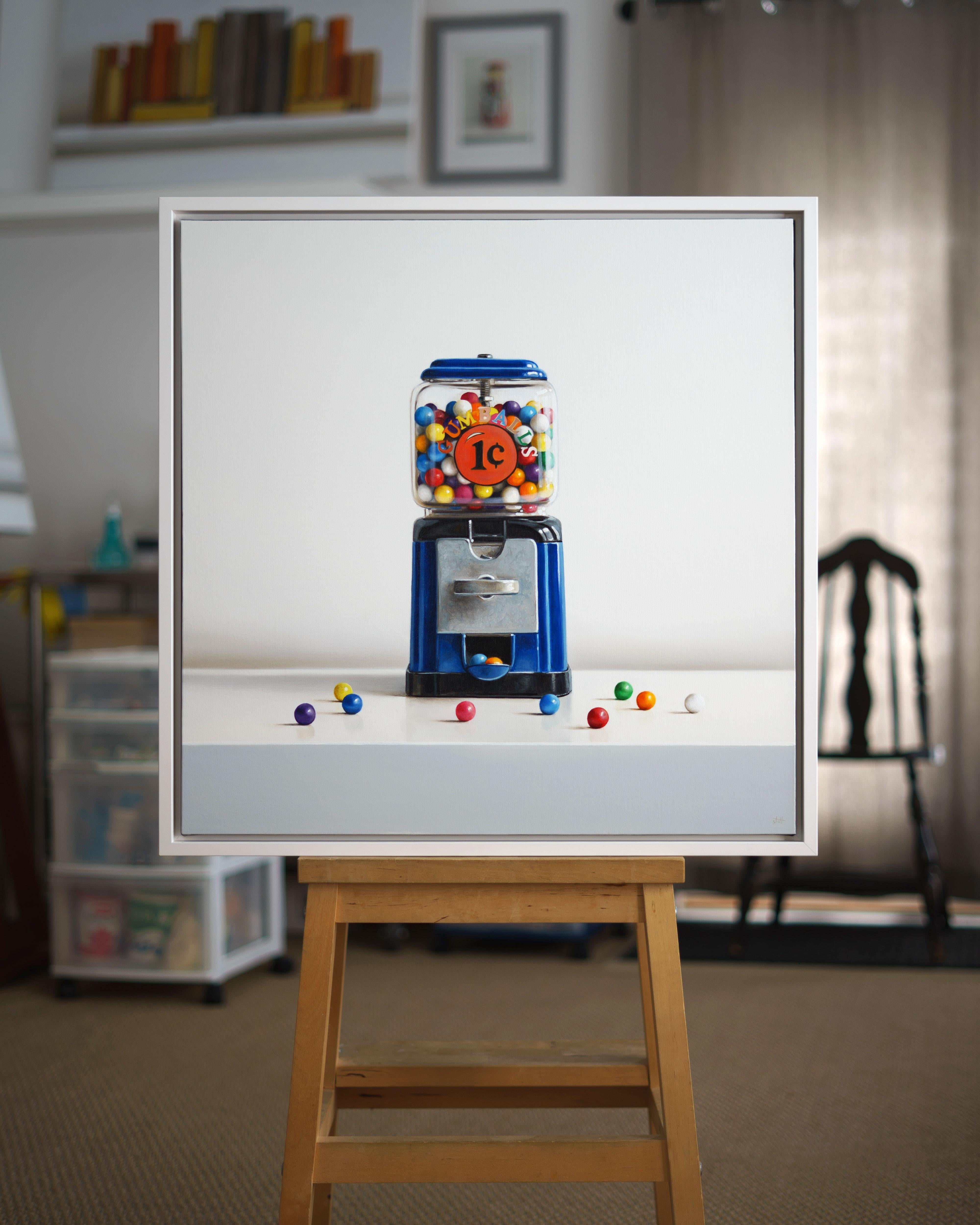 1 Cent Gumballs - Painting by Christopher Stott