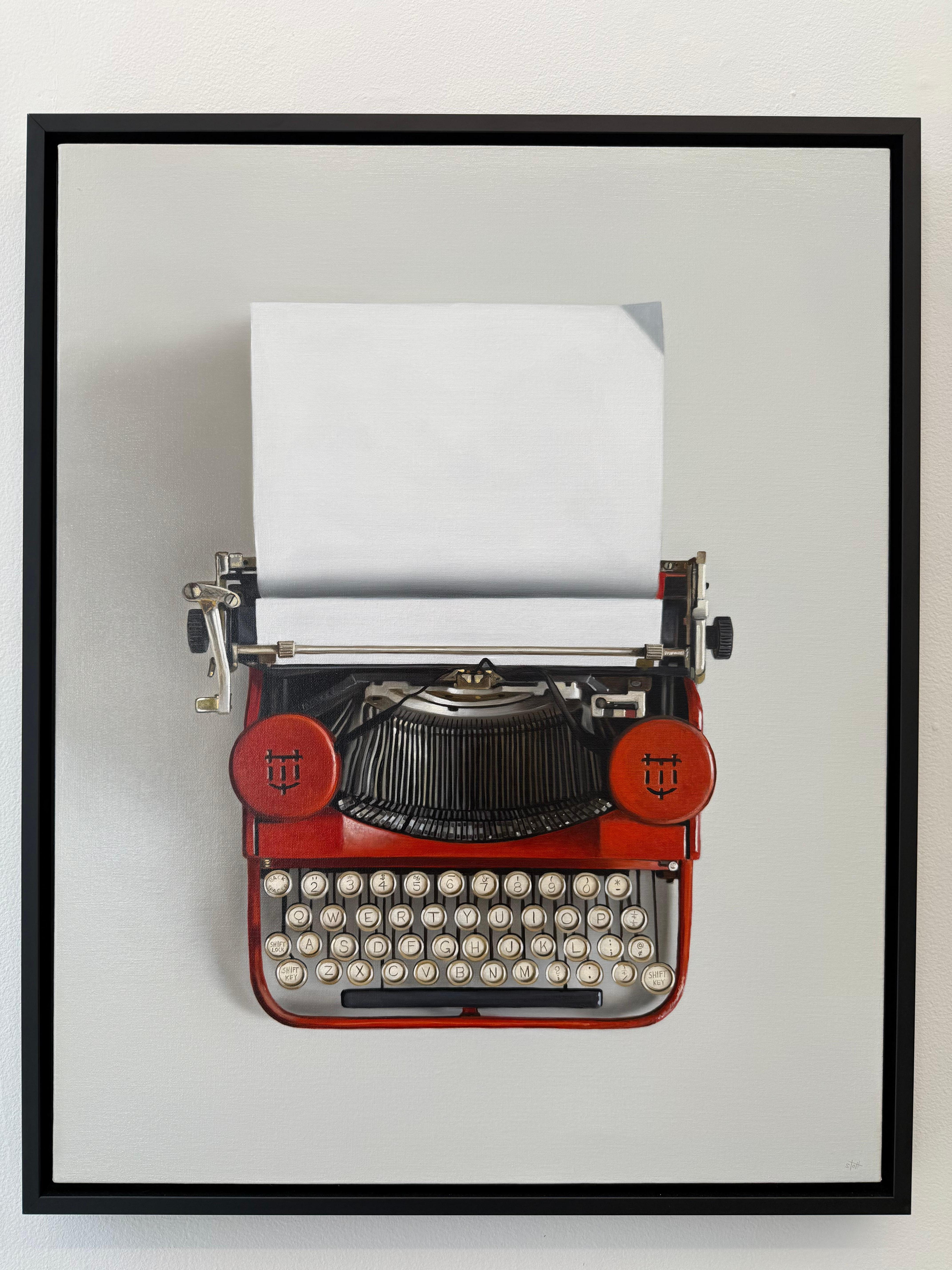 Máquina de escribir estándar portátil Underwood de 1928 - Painting de Christopher Stott
