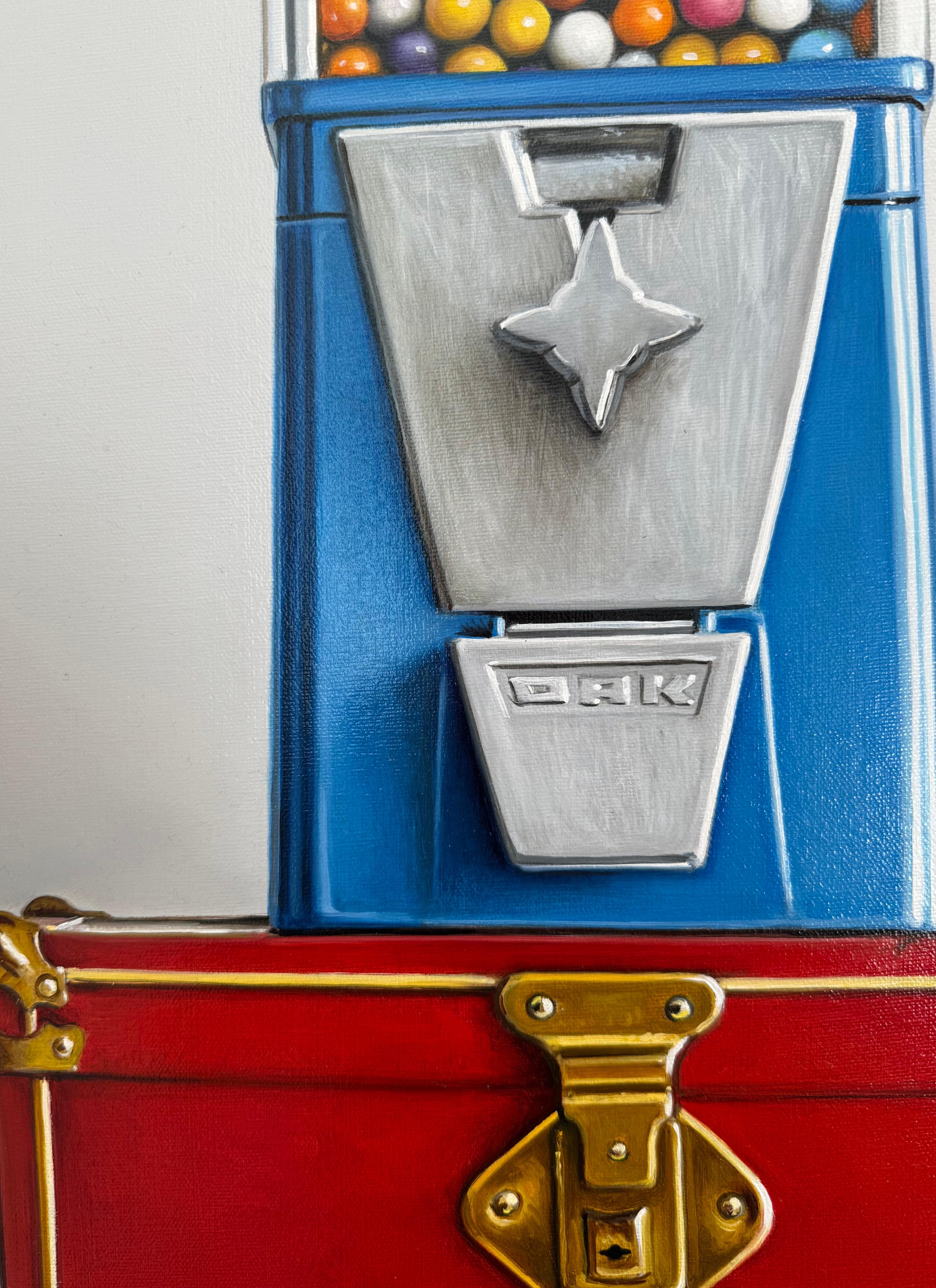 Gumball Machine & Red Trunk No. 2 For Sale 1