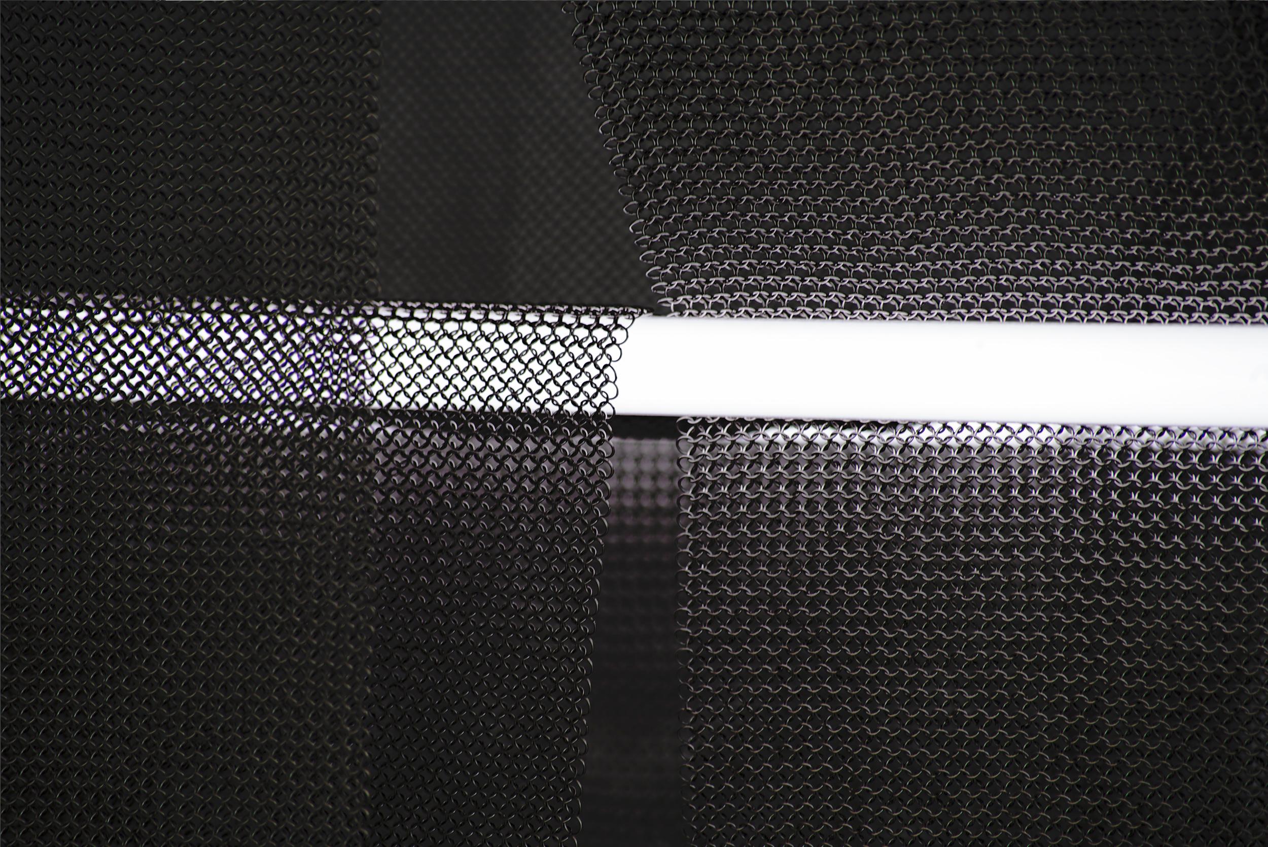 Acier inoxydable Plafonnier Christopher Stuart modèle Suspended Structure 1, États-Unis 2019 en vente