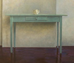 Un atelier perfetto. Dipinto di natura morta, olio su tela