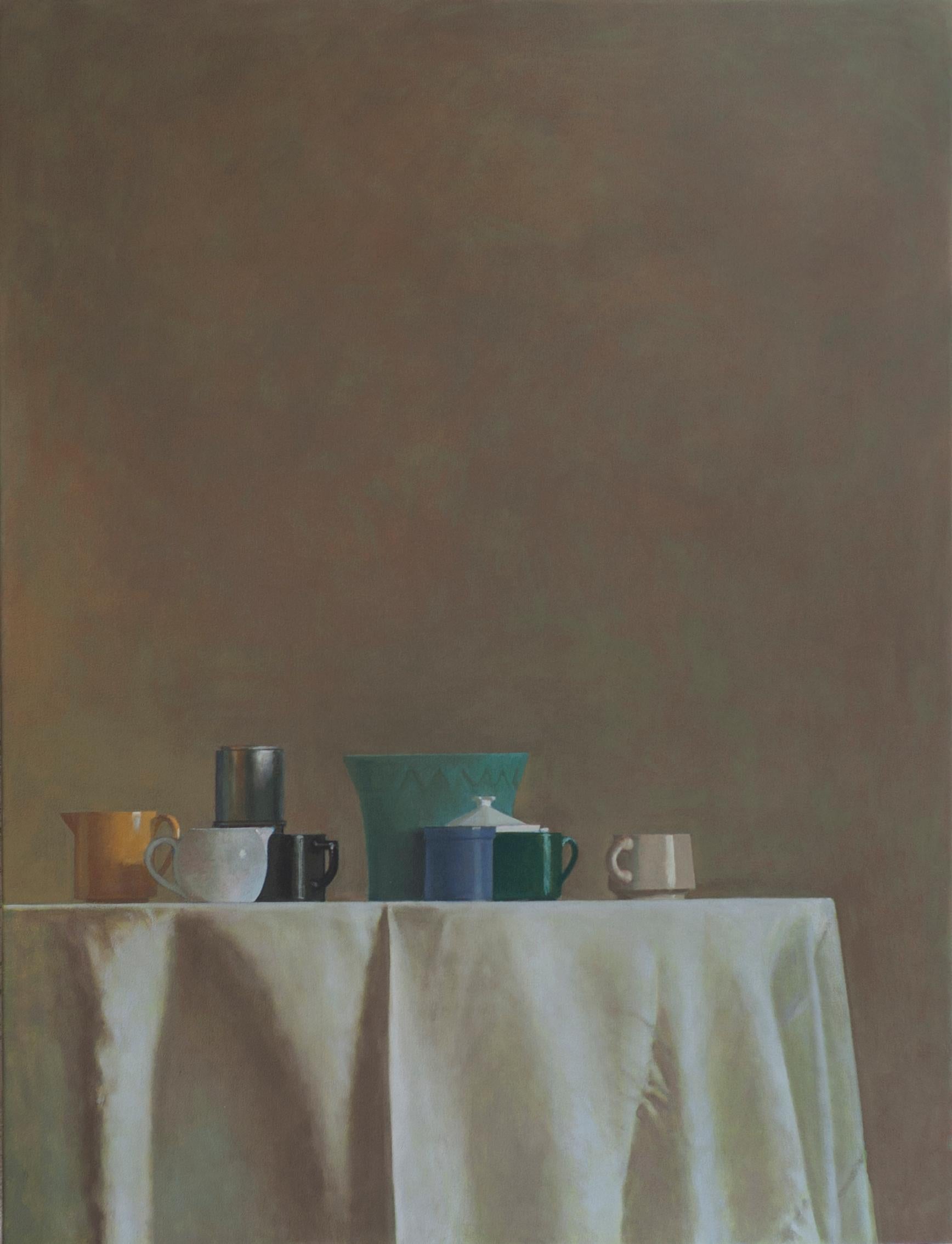 Clustered Objects. Still life Painting