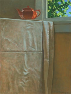 Christopher T Terry - Coral Teapot. Still life Painting Coral Teapot. Still life Painting