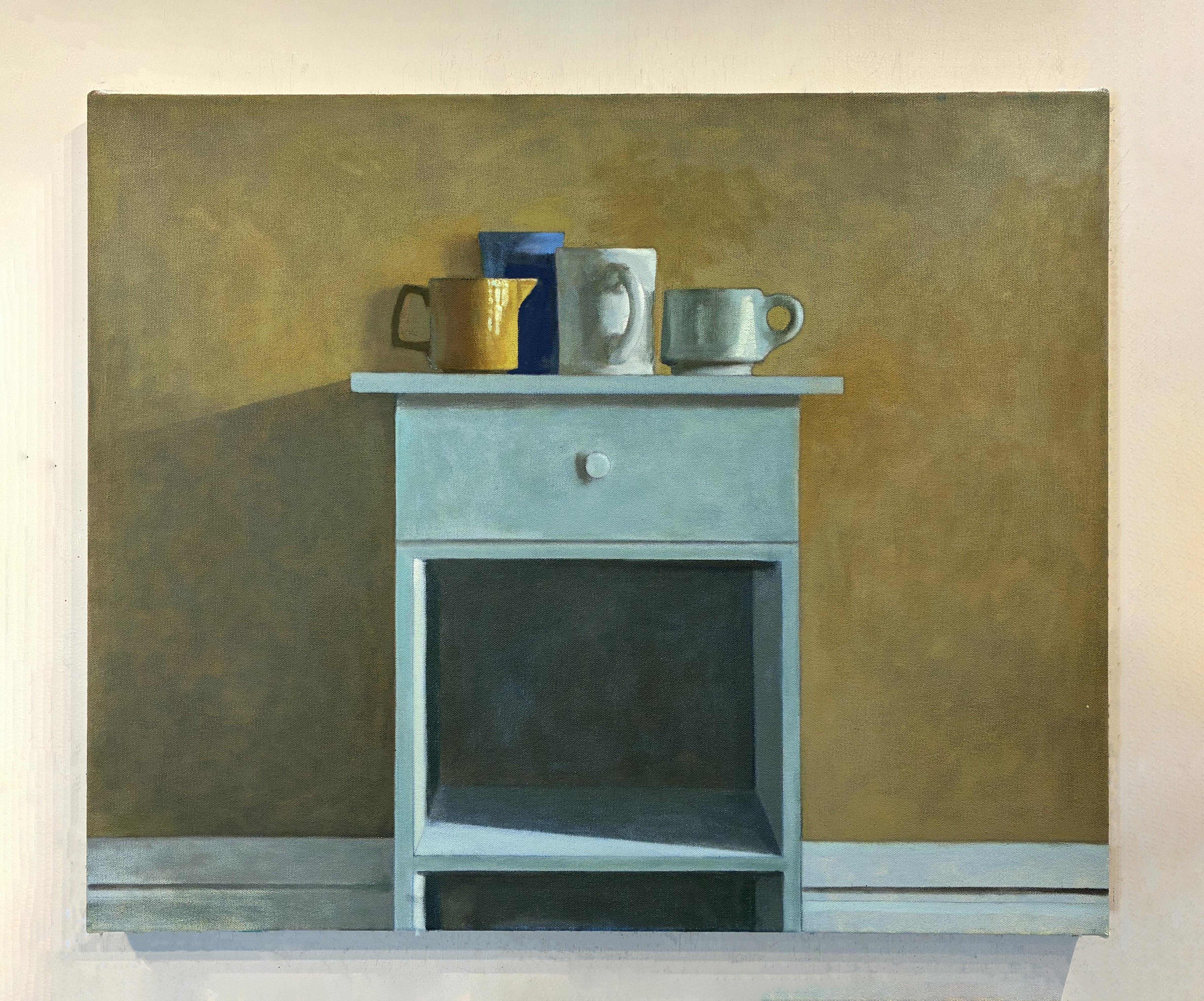 Interior Painting Christopher T Terry - Autel bondé. Peinture de nature morte