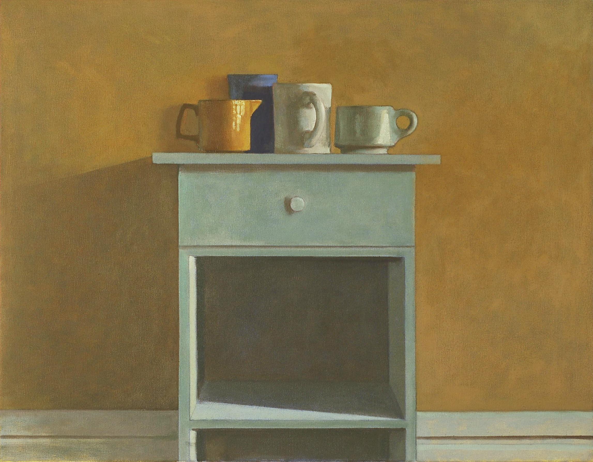 Überfüllter Altar. Stilleben Malerei