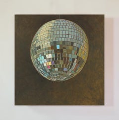 Glitter Ball V Still Life Painting, Oil on Panel, Contemporary