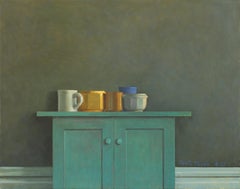 Green Cabinet. Still life Painting