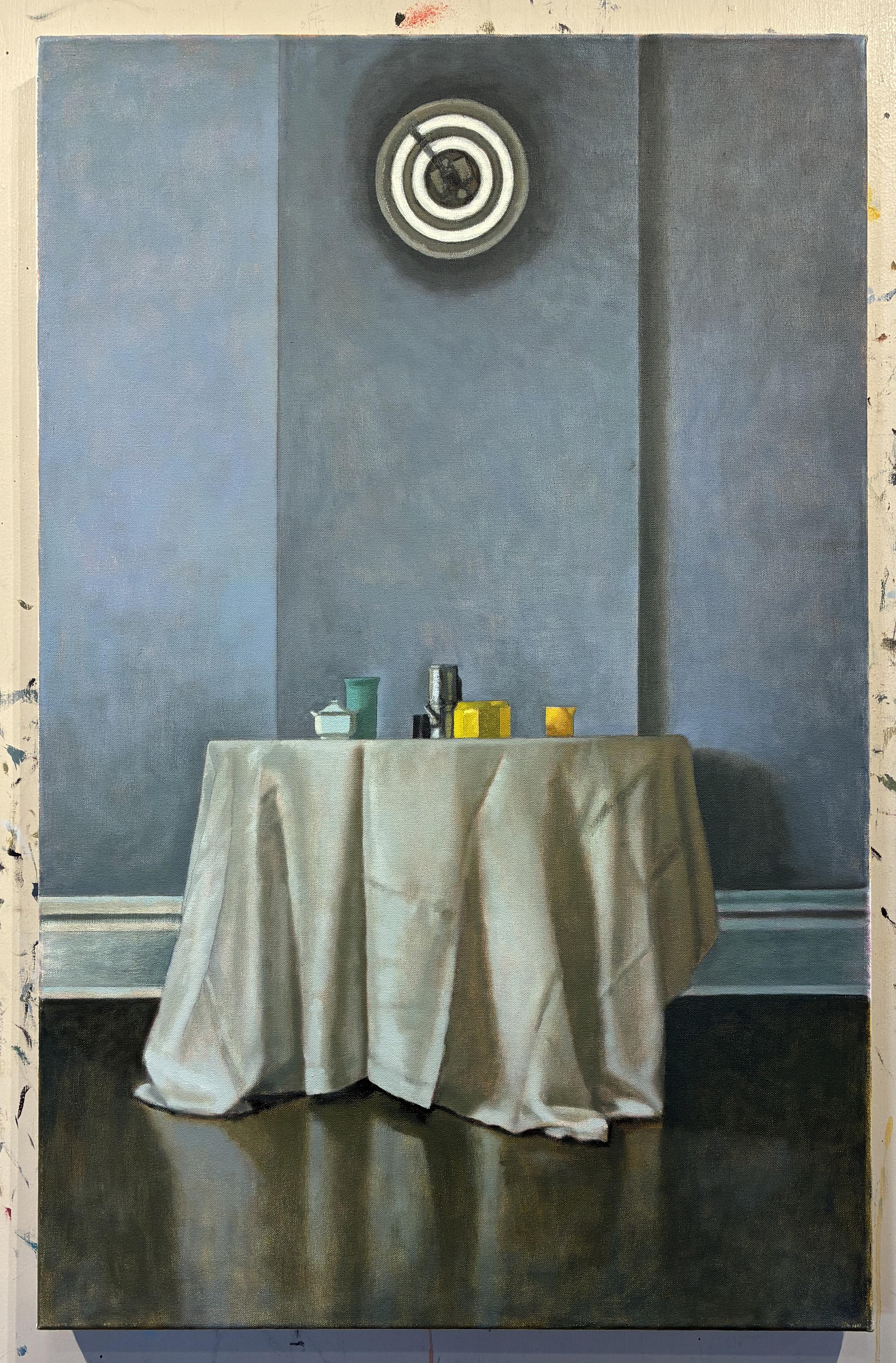 Halo. Still life Painting (Grau), Interior Painting, von Christopher T Terry