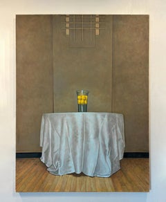 Lemons Still Life Painting, Oil on Canvas, Contemporary