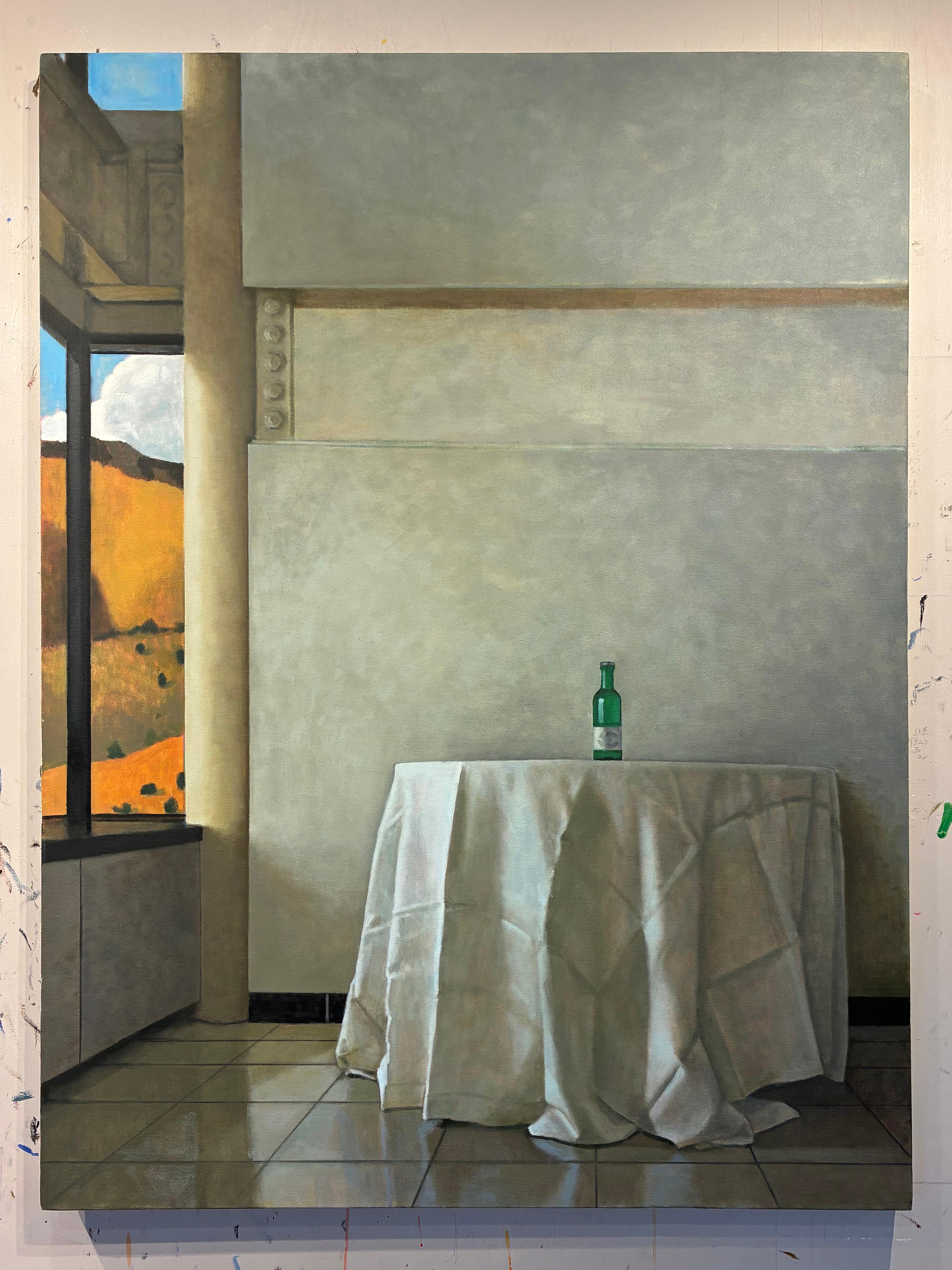 Sprudel. Stilleben Malerei – Painting von Christopher T Terry