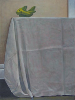 Still Life with Green Bananas. Still life Painting