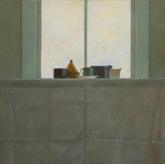 Silhouette de tajine. Nature morte, huile sur toile
