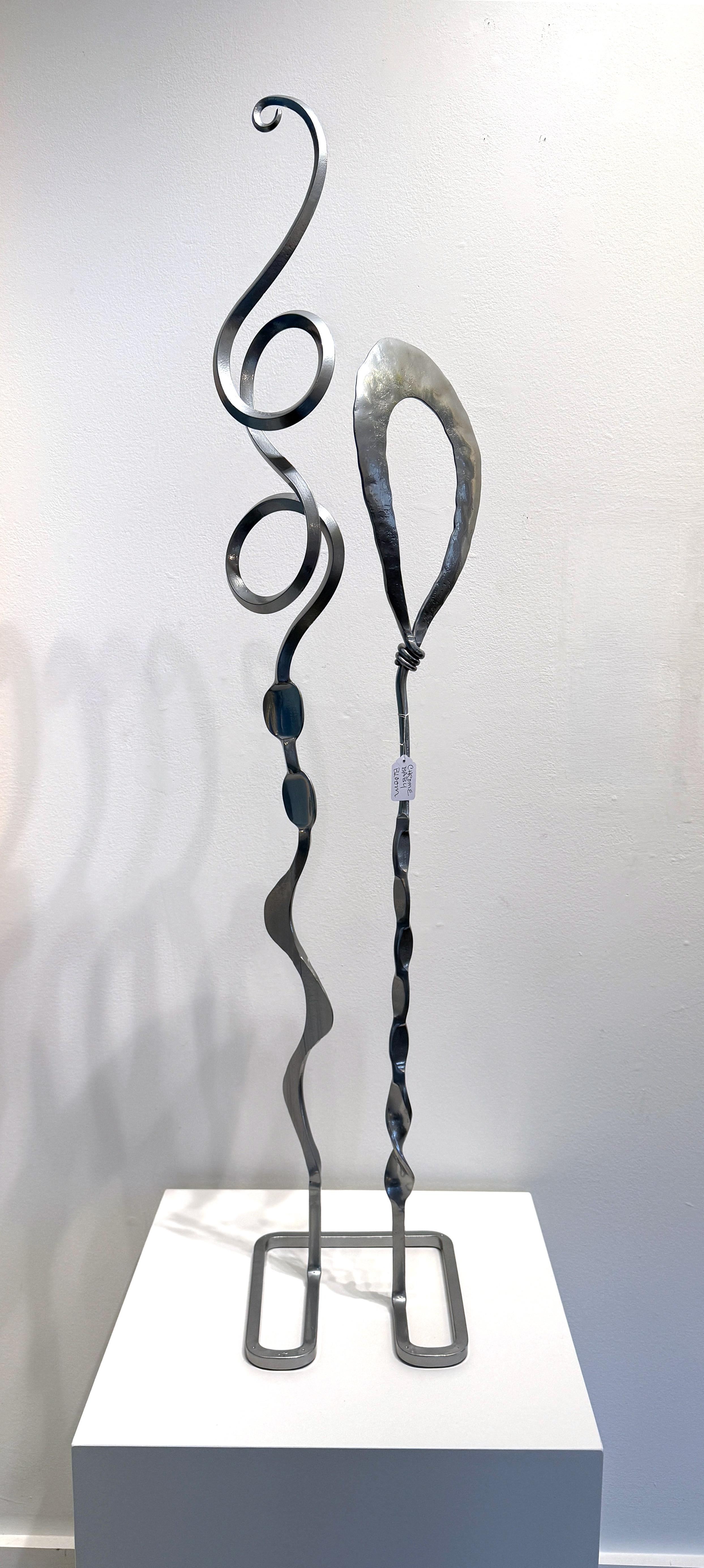 Abstract Sculpture Christopher Thomson - Sculpture abstraite « Chrome Baby Bloom Mesa » en acier thermolaqué, depuis 2010