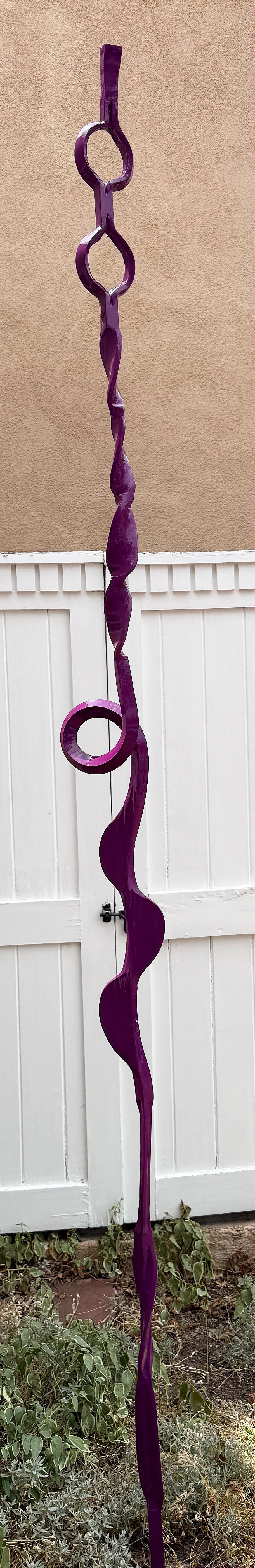Christopher Thomson Abstract Sculpture - Eyes to the Skies I Purple
