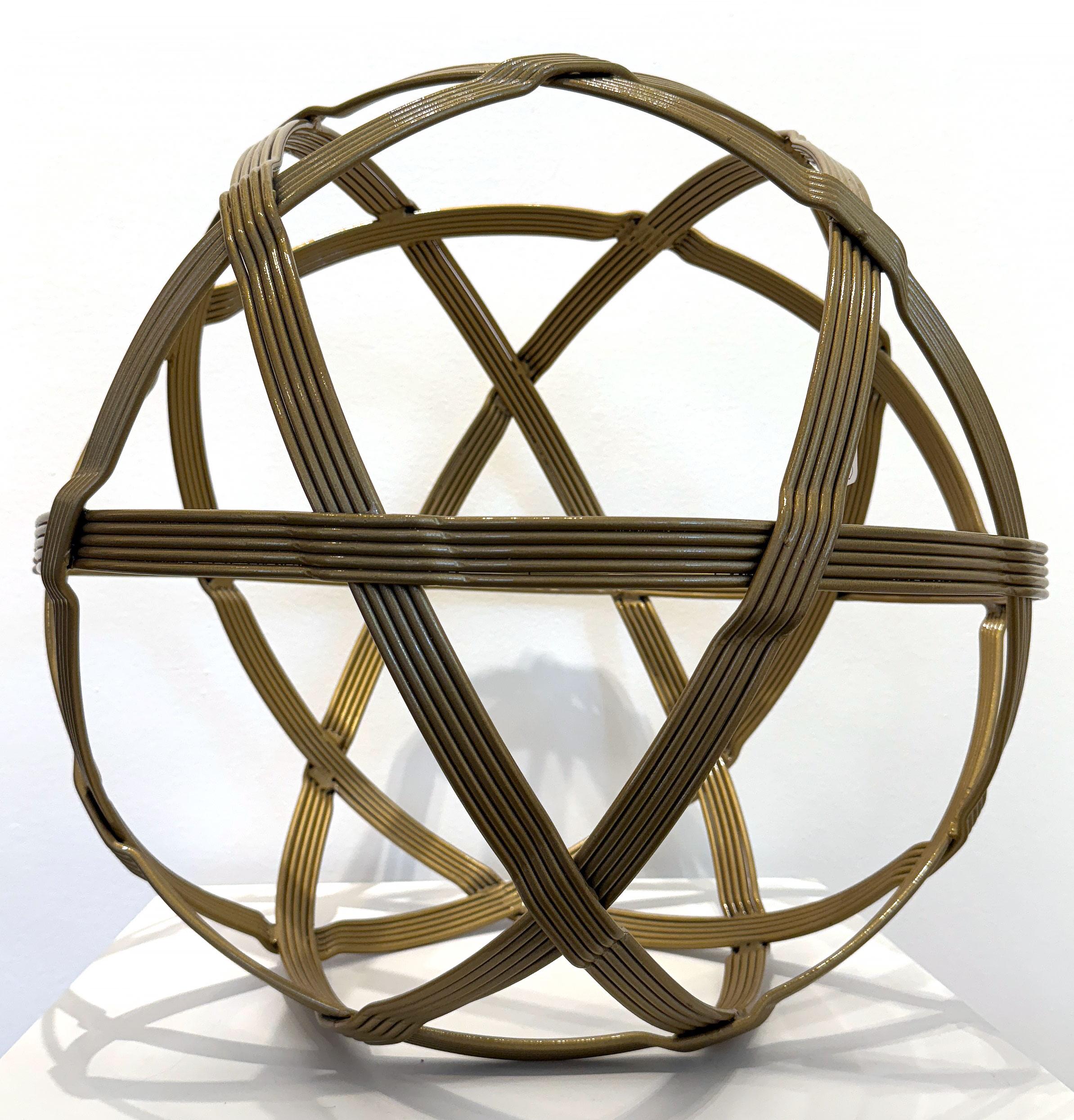 Christopher Thomson Abstract Sculpture - Gold Baby Chinlone