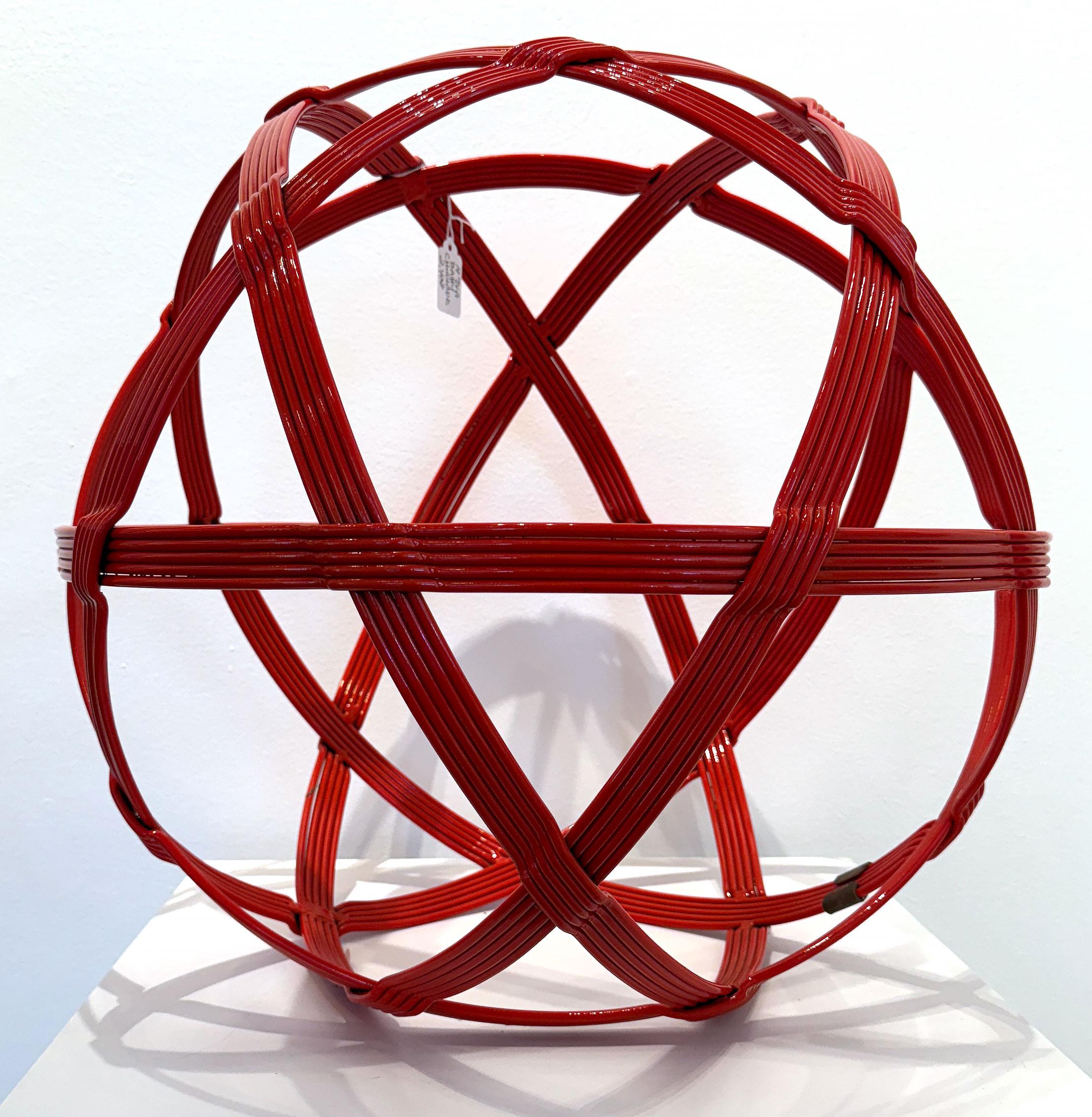 Christopher Thomson Abstract Sculpture - Red Baby Chinlone