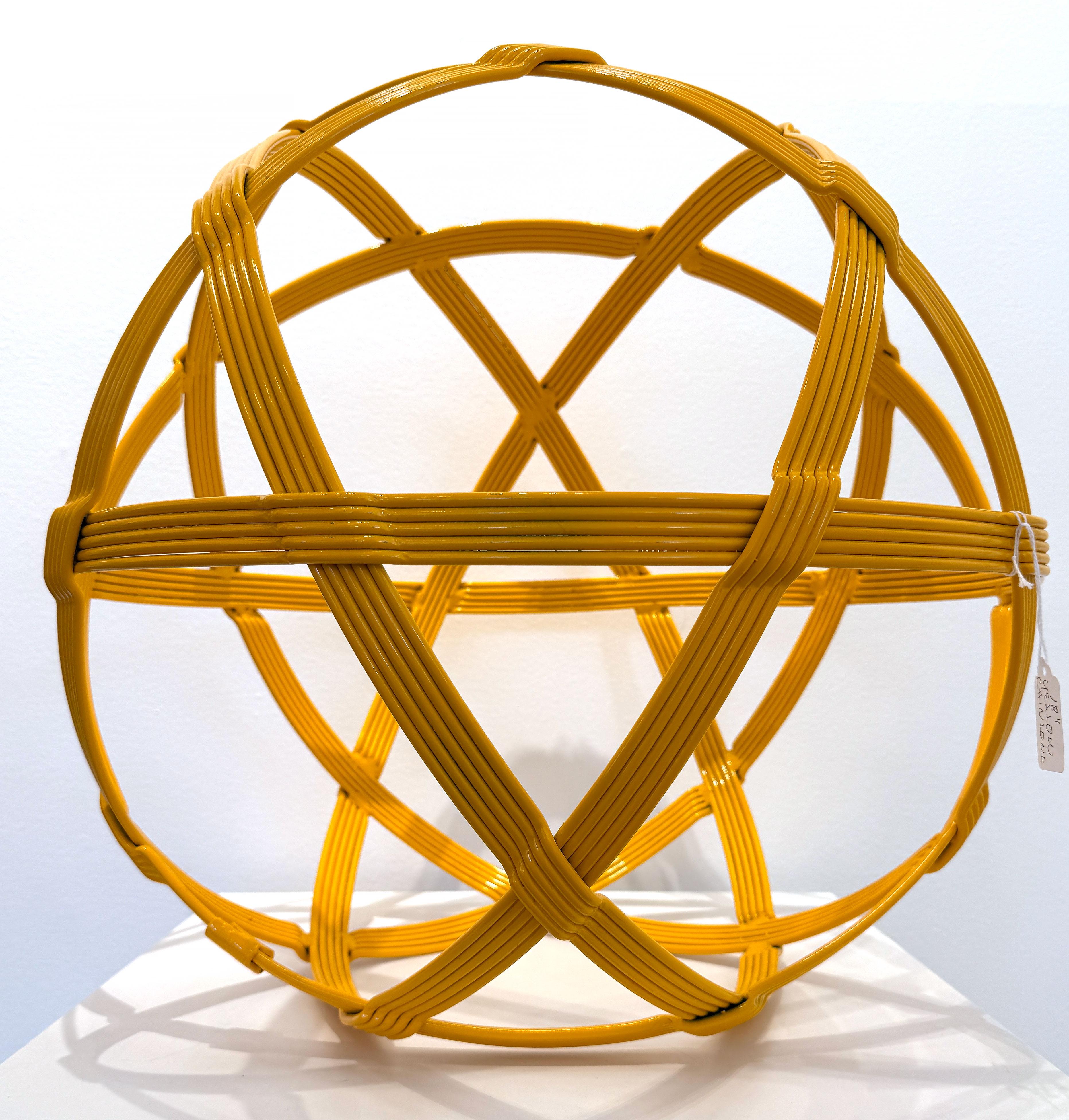 Christopher Thomson Abstract Sculpture - Yellow Baby Chinlone
