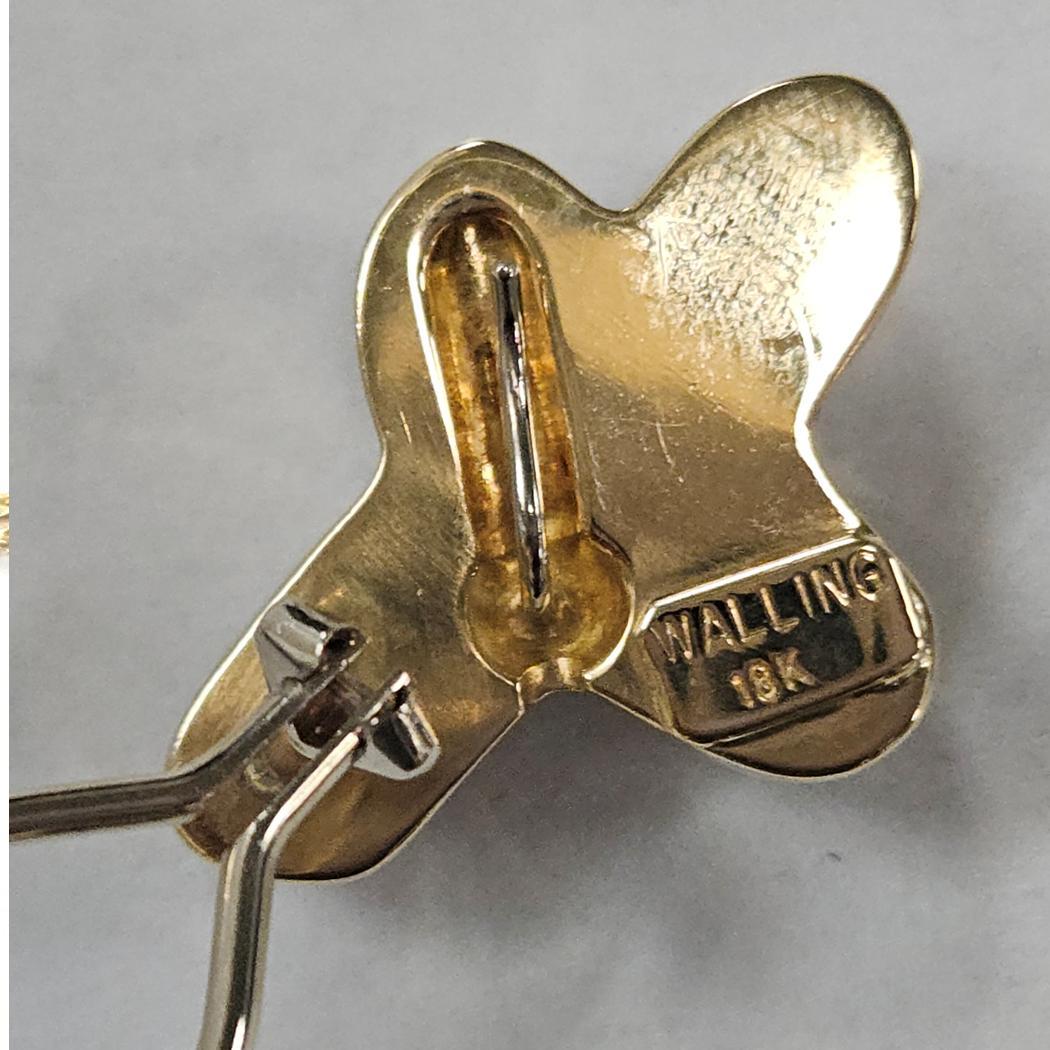 Donna Christopher Walling Orecchini di perle Biwa in oro 18kt - Clip con perno opzionale in vendita