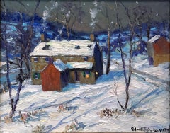 "Along The Creek" Point Pleasant Pike Bucks County Bucks County PA River Snow