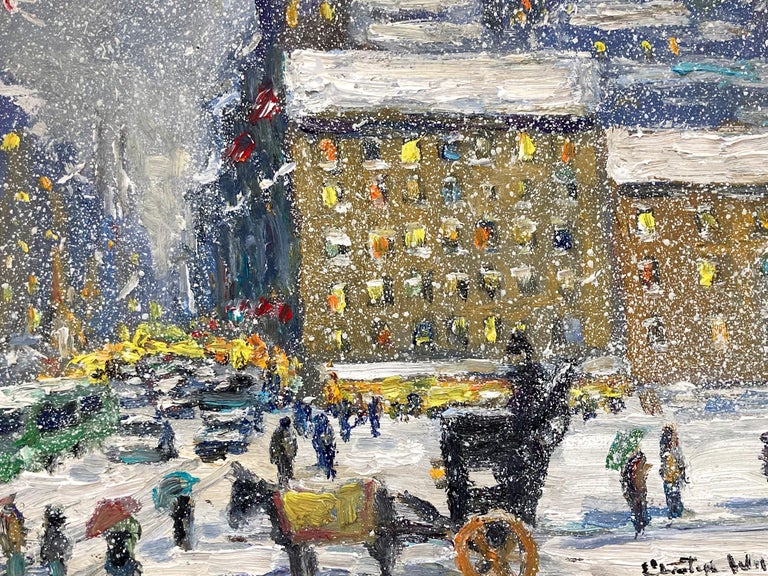 Christopher Willett "By Central Park New York City" Impressionist