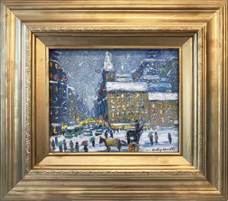 Christopher Willett "By Central Park New York City" Impressionist