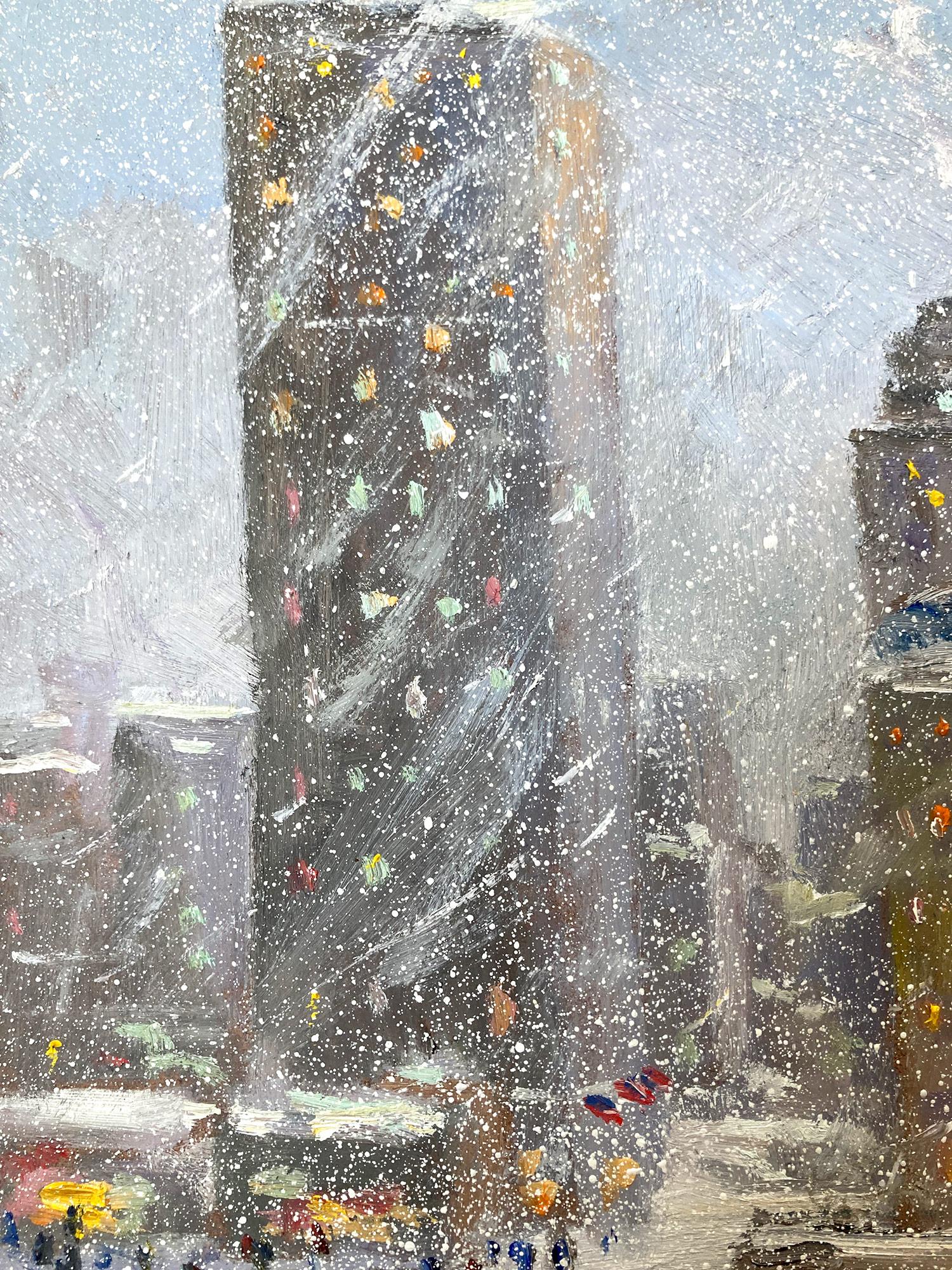 Scena impressionista della città invernale di New York che ritrae la 57esima strada di New York, le auto e i pedoni in un modo molto intimo ma energico. Christopher è noto per aver catturato la bellezza e la semplicità di un'epoca precedente del XX